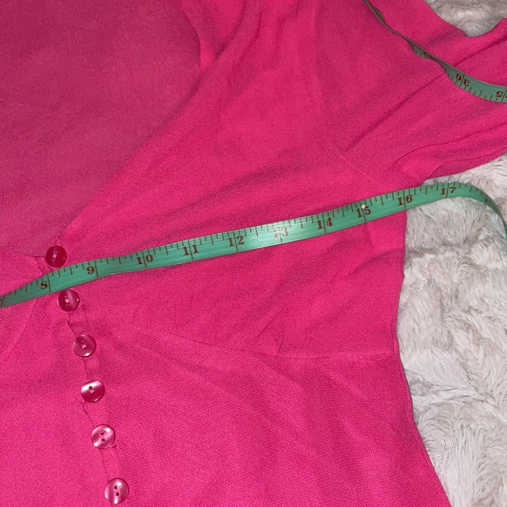 Pink Button Blouse - Picture 3 of 4